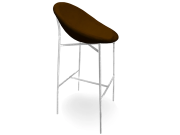 TIA MARIA - Upholstered stool with footrest by Moroso - view 3