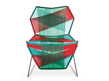 TROPICALIA - Polymer cord woven chaise longue by Moroso - view 3