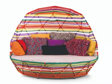 TROPICALIA - Igloo technopolymer garden bed by Moroso - view 2
