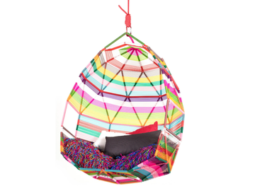 TROPICALIA - Technopolymer garden hanging chair by Moroso - view 2