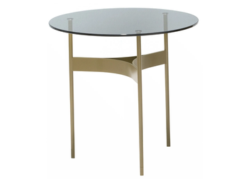 YUMI - Round crystal and steel coffee table by Moroso - view 3