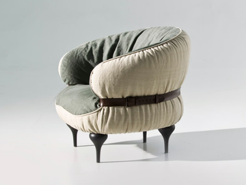 CHUBBY CHIC - Fabric armchair with armrests by Moroso - view 3