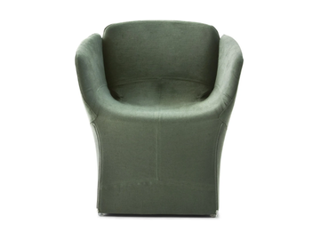BLOOMY - Easy chair with armrests with removable cover by Moroso - view 2