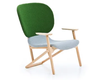 KLARA - Easy chair with armrests by Moroso - view 2