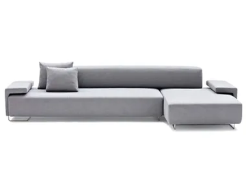 LOWLAND - Sectional fabric sofa with removable cover by Moroso - view 2