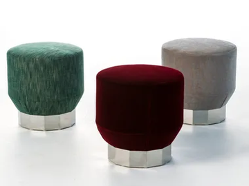 DECO FUTURA - Round fabric pouf by Moroso - view 2