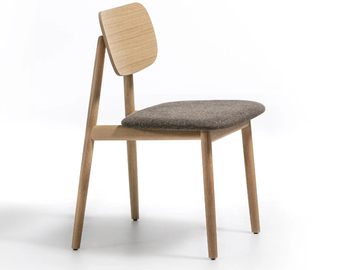 KLARA - Solid wood chair with integrated cushion by Moroso - view 2