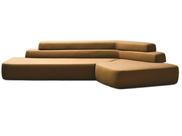 RIFT - Sectional fabric or leather sofa by Moroso - view 2