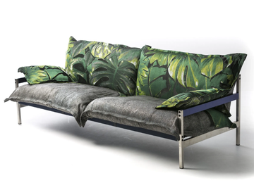 IRON MAIDEN - 3 seater sofa with removable cover by Moroso - view 2