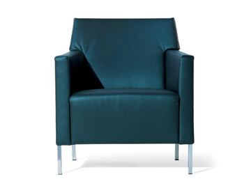 STEEL - Leather easy chair with armrests by Moroso - view 2