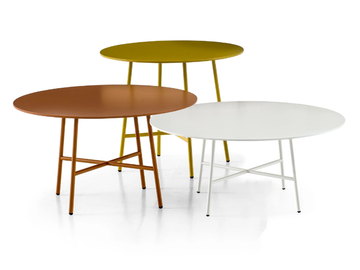TIA MARIA - Round MDF and steel coffee table by Moroso - view 2