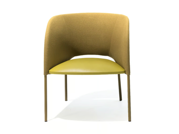 YUMI - Upholstered easy chair with armrests by Moroso - view 2