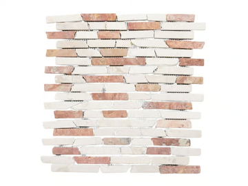 MARMO - 5680945 - Rosso Verona and cream marble wall tiles by Mosaix - view 3