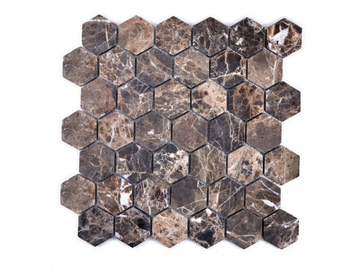 MARMO - 5691484 / 5691507 - Dark Emperador marble mosaic by Mosaix - view 3