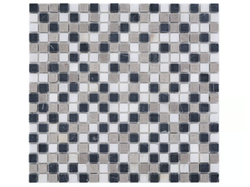 MARMO - 5706515 - Botticino, black and grey marble mosaic by Mosaix - view 3
