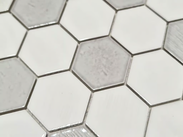 JAPAN HEXAGON WHIITE - Ceramic mosaic by Mosaix - view 2