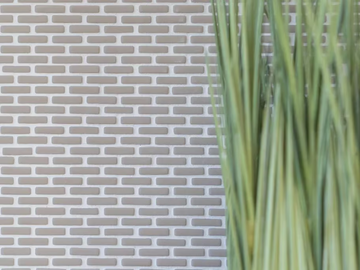KUBA BRICK TAUPE - Glass mosaic by Mosaix - view 2