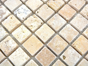 MARMO - 5679628 - Gold, Silver and Noce travertine mosaic by Mosaix - view 2