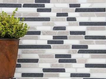 MARMO - 5837783 - Botticino, black and grey marble wall tiles by Mosaix - view 2
