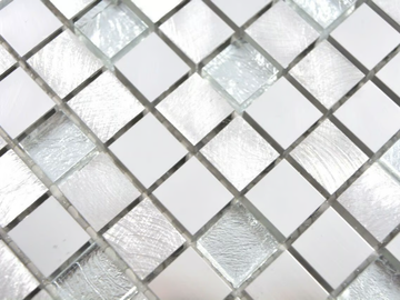 SILVER - Aluminium mosaic by Mosaix - view 2