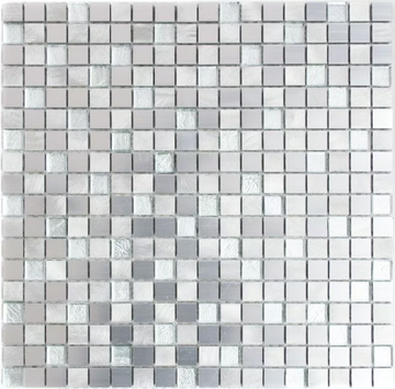 SILVER - Aluminium mosaic by Mosaix - view 3
