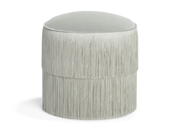 FRINGES - Round velvet pouf by Munna - view 3