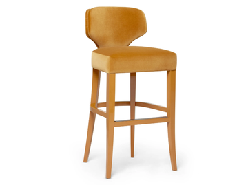 MELODY - High upholstered velvet stool by Munna - view 2