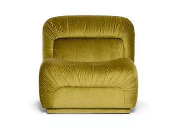 CAMILLE - Chenille armchair by Munna - view 2