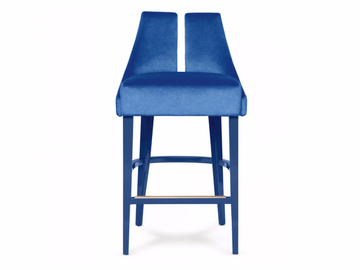 POLAIRE - High upholstered velvet stool by Munna - view 2