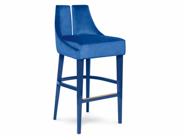 POLAIRE - High upholstered velvet stool by Munna - view 3