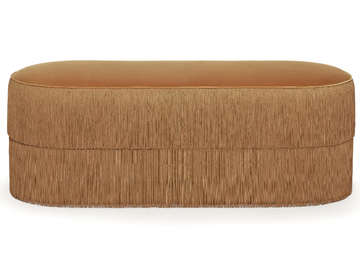 FRINGES - Upholstered velvet bench by Munna - view 3