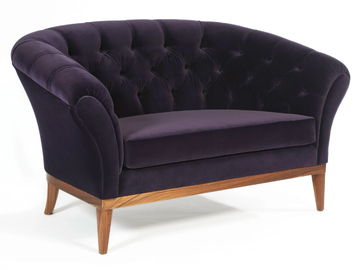 BE MINE - Tufted velvet armchair with armrests by Munna - view 2