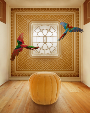MELLOW - Upholstered velvet pouf by Munna - view 3
