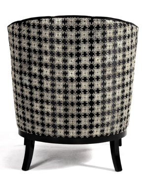 HERITAGE LIMITED EDITION - Upholstered satin armchair by Munna - view 3