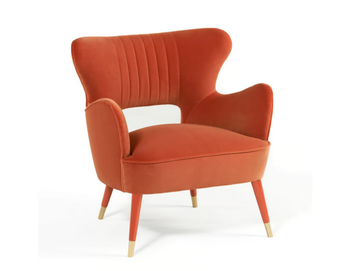 BABE - Velvet armchair with armrests by Munna - view 2