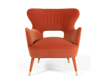 BABE - Velvet armchair with armrests by Munna - view 3