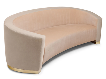 LOUISE - Velvet sofa by Munna - view 2