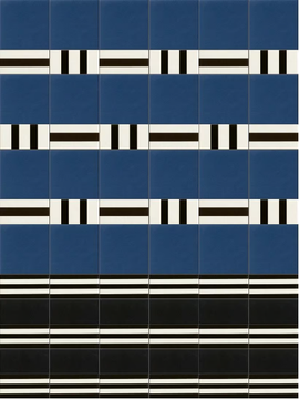 MARGHE BLUE - Glazed porcelain stoneware wall/floor tiles by Mutina - view 3