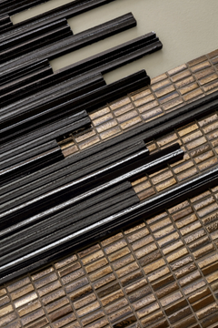 PHENOMENON RAIN GLOSSY NERO - Porcelain stoneware wall tiles by Mutina - view 3