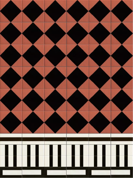 RHOMBUS BLACK - Glazed porcelain stoneware wall/floor tiles by Mutina - view 3