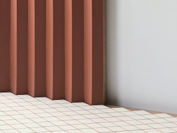 ROMBINI TRIANGLE RED - Porcelain stoneware 3D Wall Cladding by Mutina - view 2