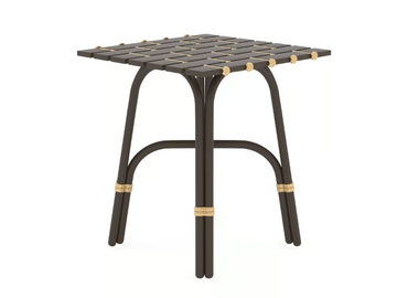 GUBUK - Square powder coated aluminium garden side table by Myface - view 2