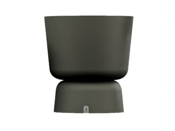 EDEN C - Low round resin garden vase by Myface - view 3