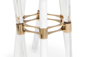 HOUDINI - Round acrylic high side table by Myface - view 3