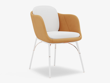 NERO - Fabric garden chair with armrests by Myface - view 2