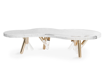 NESS - Low marble garden side table by Myface - view 2