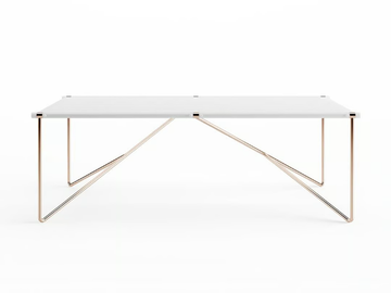 NOA - Rectangular aluminium garden table by Myface - view 2