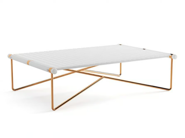NOA - Rectangular low aluminium garden side table by Myface - view 2