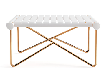 NOA - Low rectangular aluminium coffee table by Myface - view 2