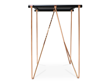 NOA - Square aluminium high table by Myface - view 2